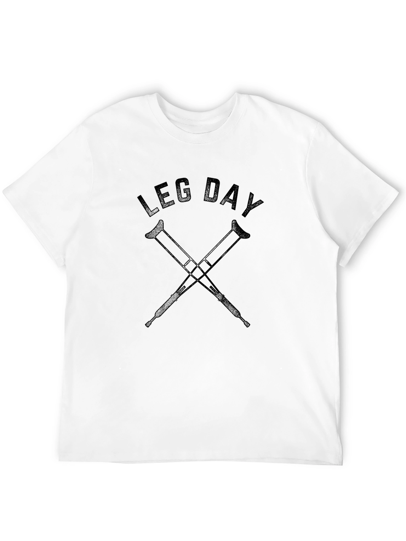Leg Day Crutches Graphic T-Shirt