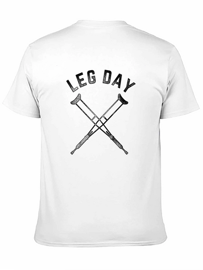Leg Day Crutches Graphic T-Shirt