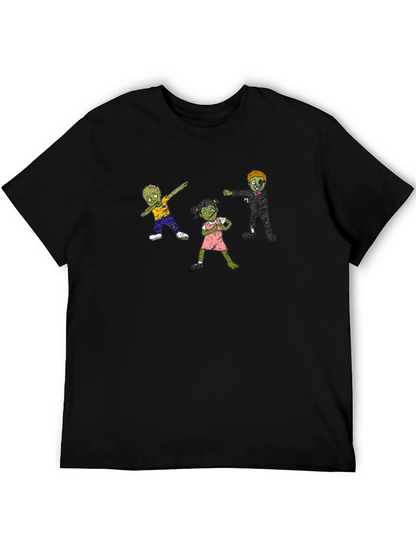 Zombie Family T-Shirt - Cool Black Tee