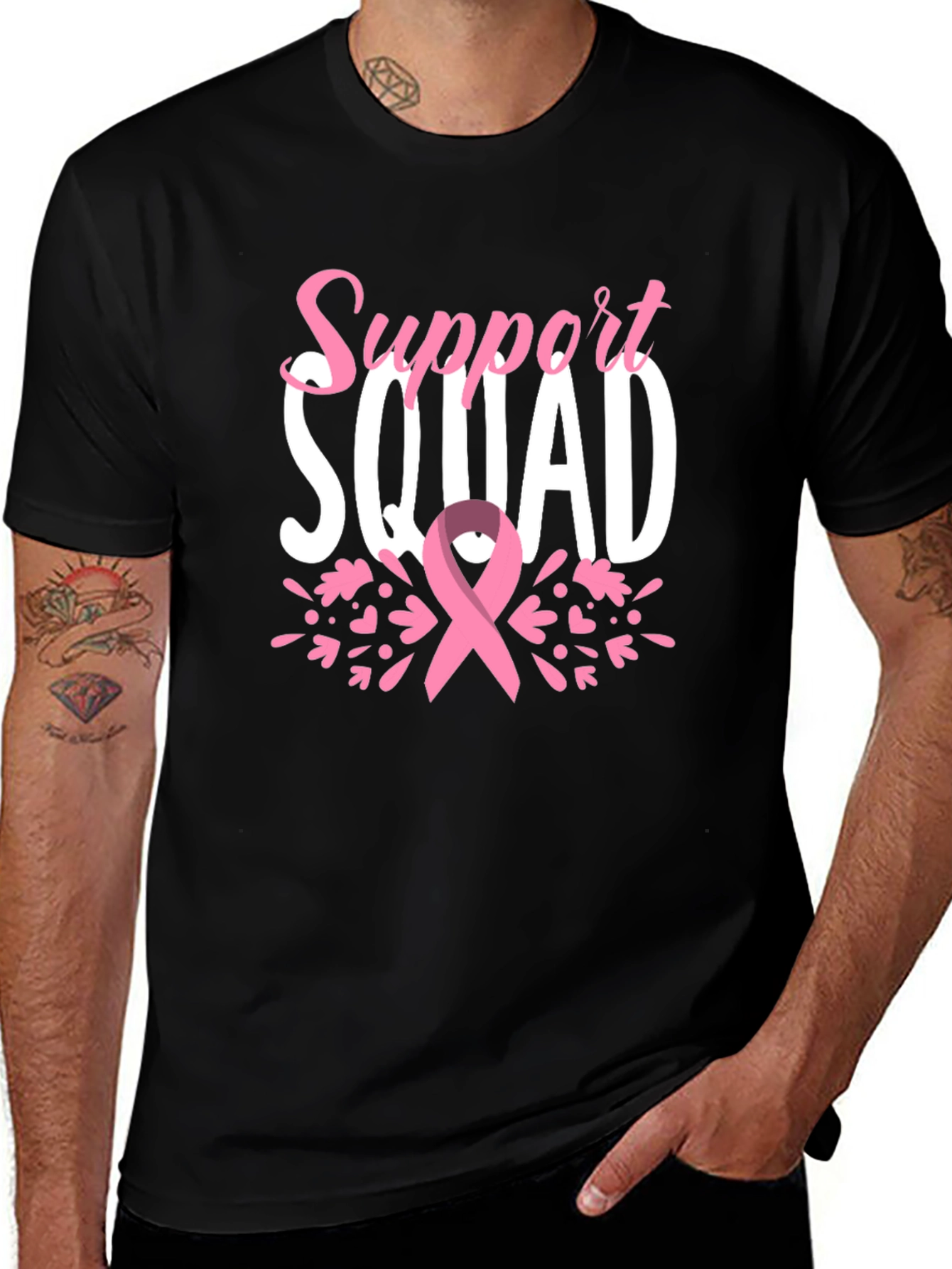 Support Squad Breast Cancer Awareness T-Shirt