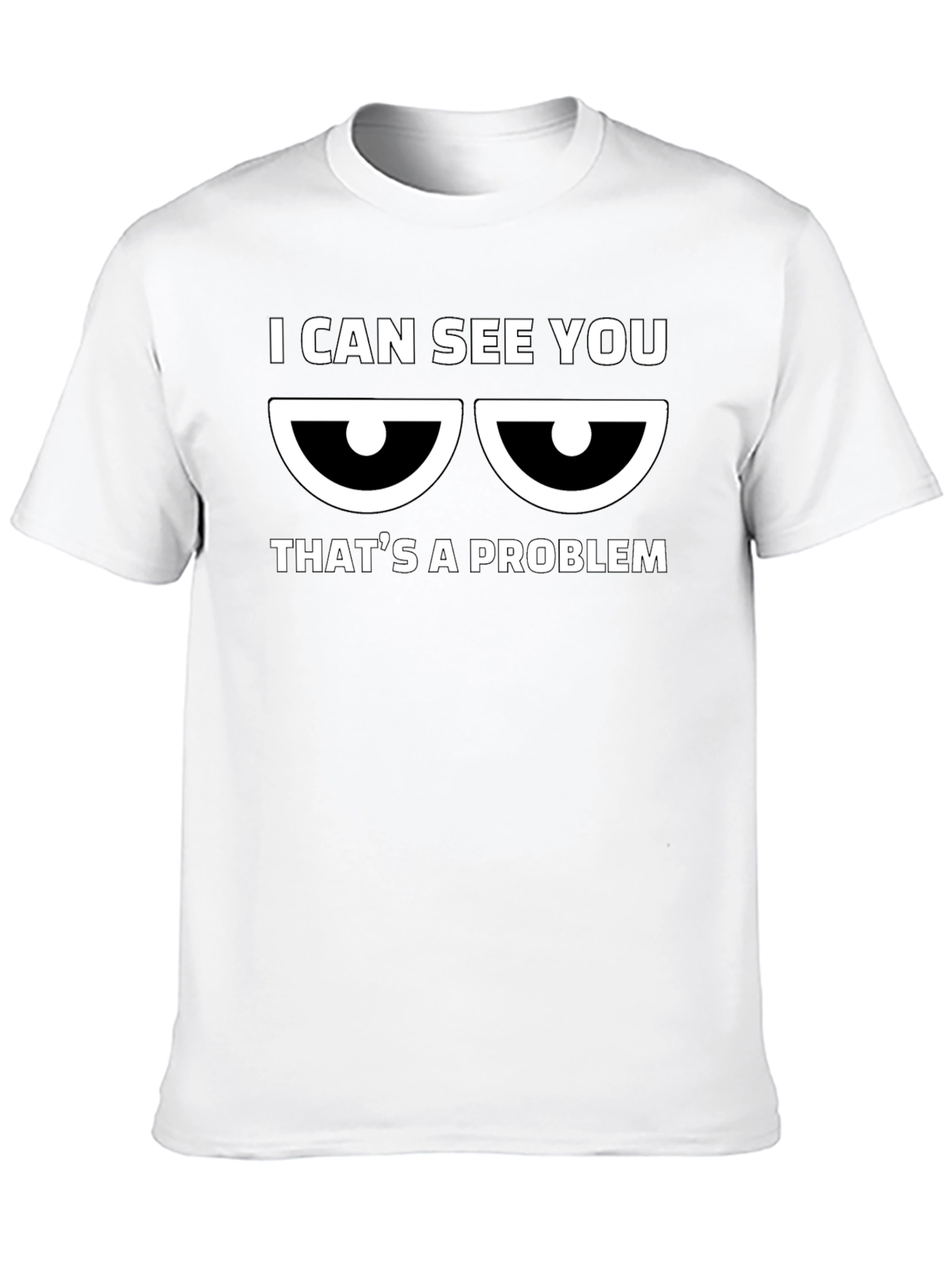I Can See You - Mens Black Graphic T-Shirt