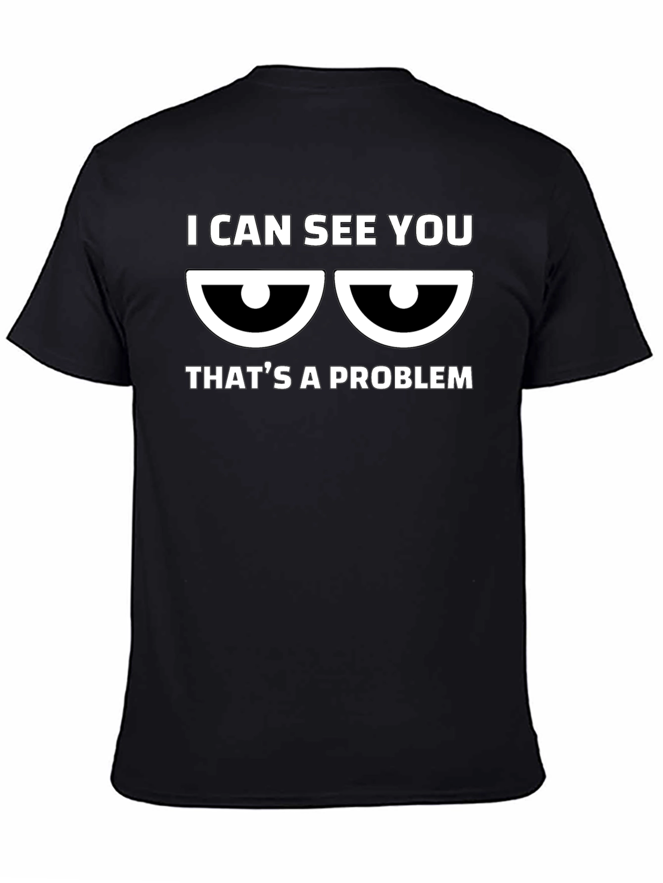 I Can See You - Mens Black Graphic T-Shirt