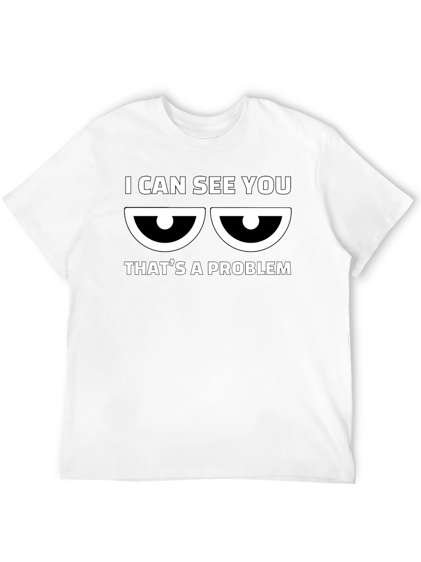 I Can See You - Mens Black Graphic T-Shirt