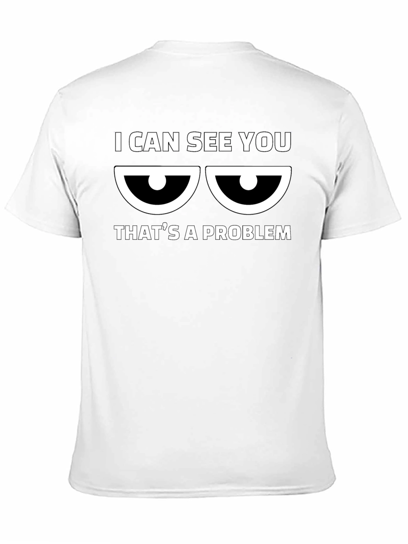 I Can See You - Mens Black Graphic T-Shirt