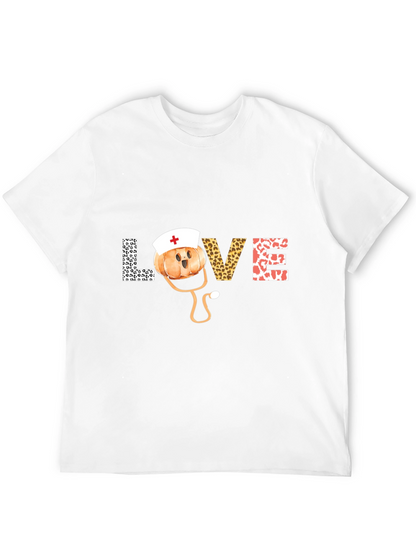 Nurse Pumpkin Love T-Shirt - Fall Healthcare Apparel