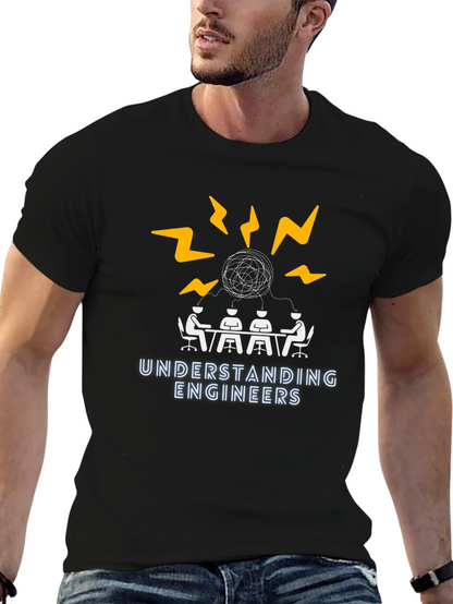 Understanding Engineers Graphic T-Shirt - Black Cotton Tee