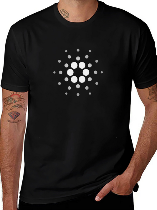 Cardano ADA Crypto Logo T-Shirt - Black