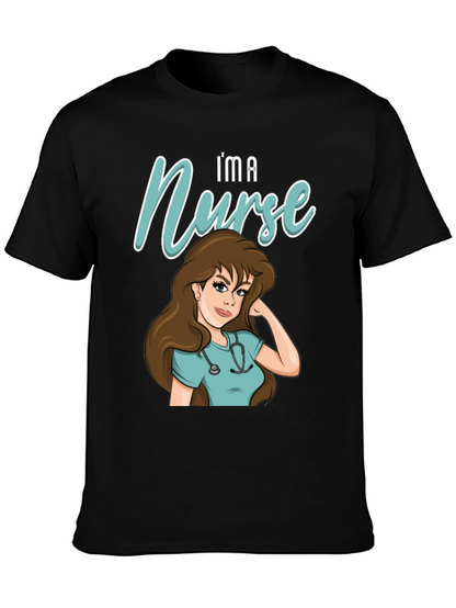 Im A Nurse T-Shirt - Cartoon Nurse Graphic Tee