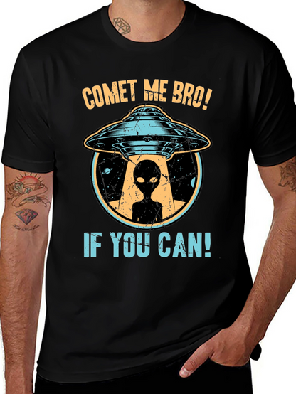 Comet Me Bro! UFO Alien Graphic T-Shirt