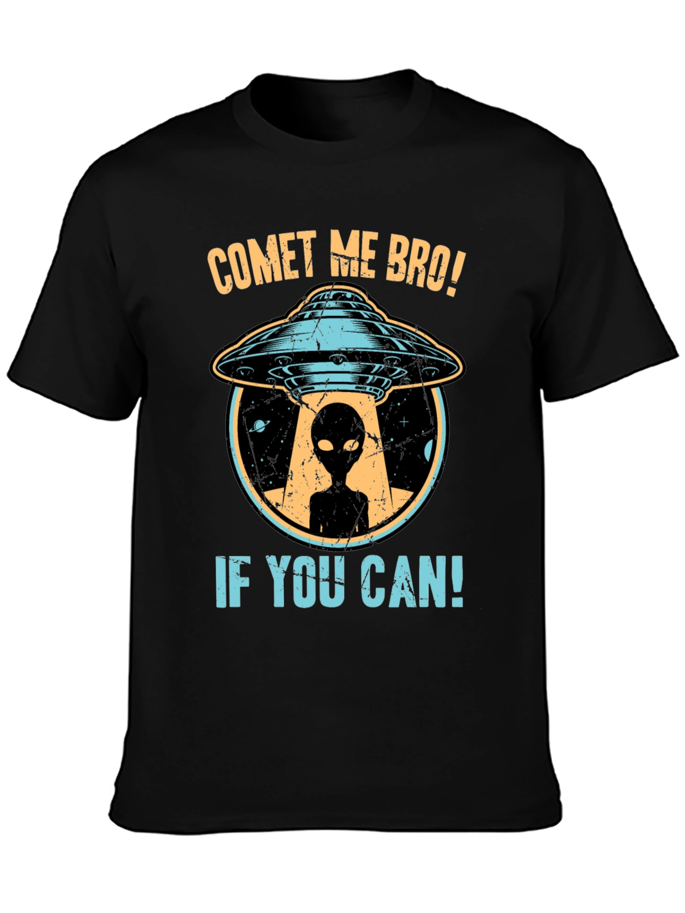 Comet Me Bro! UFO Alien Graphic T-Shirt