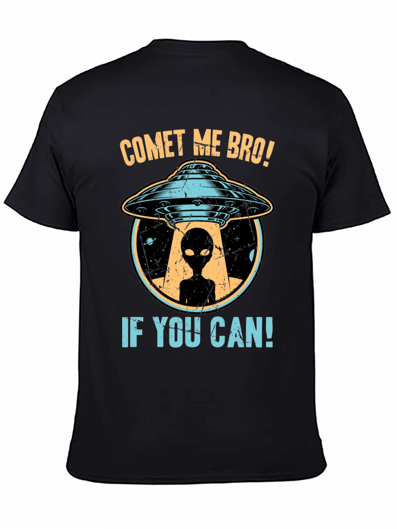 Comet Me Bro! UFO Alien Graphic T-Shirt