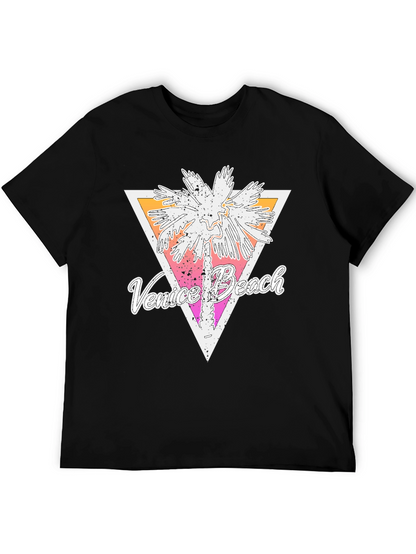 Venice Beach Palm Tree Graphic T-Shirt