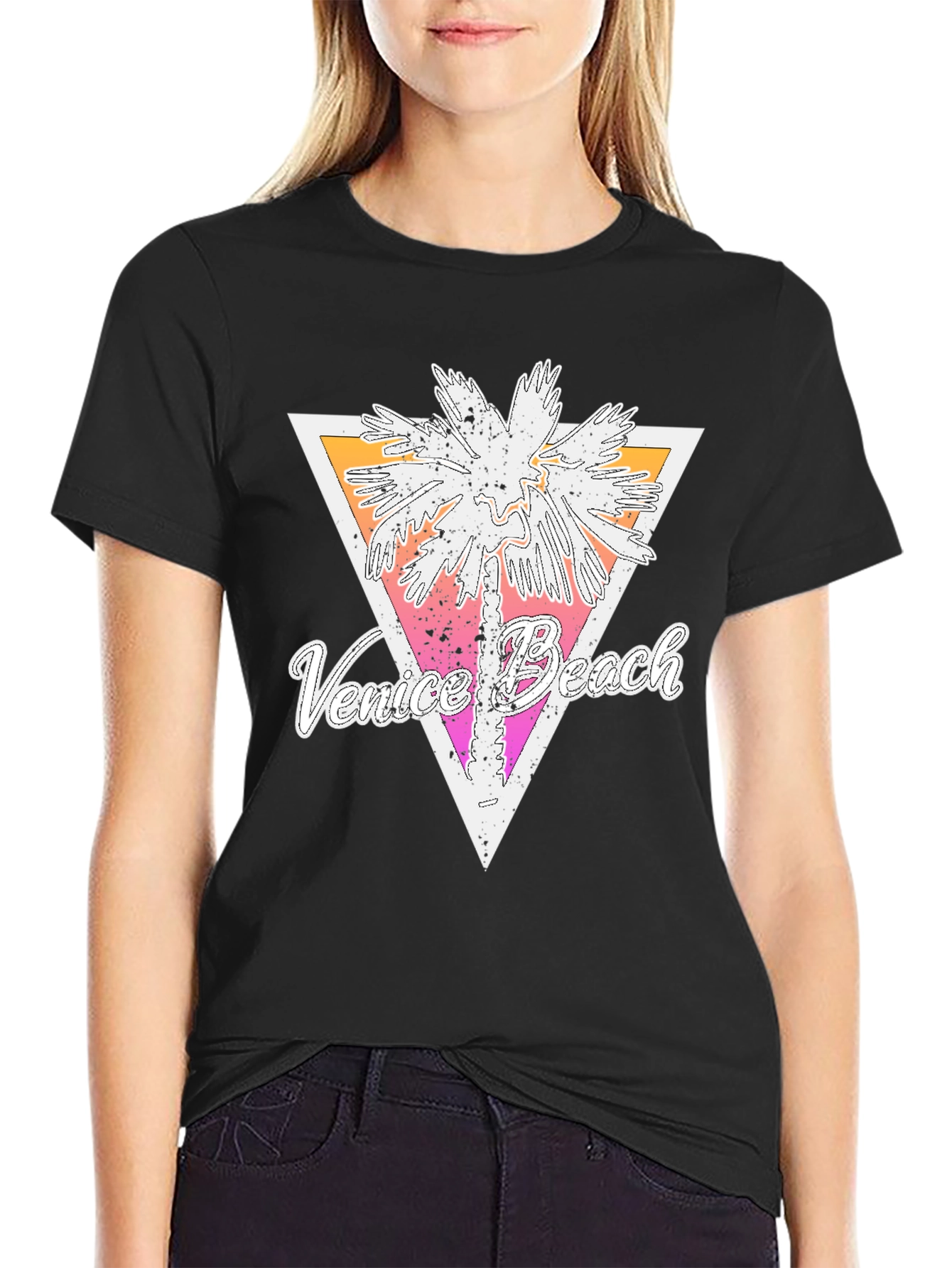 Venice Beach Palm Tree Graphic T-Shirt