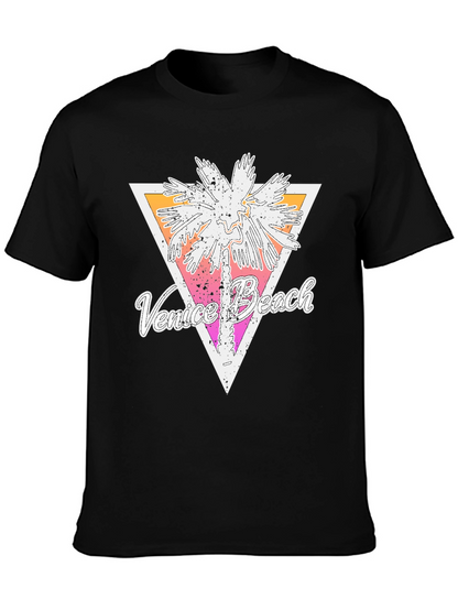 Venice Beach Palm Tree Graphic T-Shirt