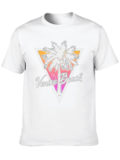 Venice Beach Palm Tree Graphic T-Shirt
