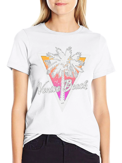 Venice Beach Palm Tree Graphic T-Shirt