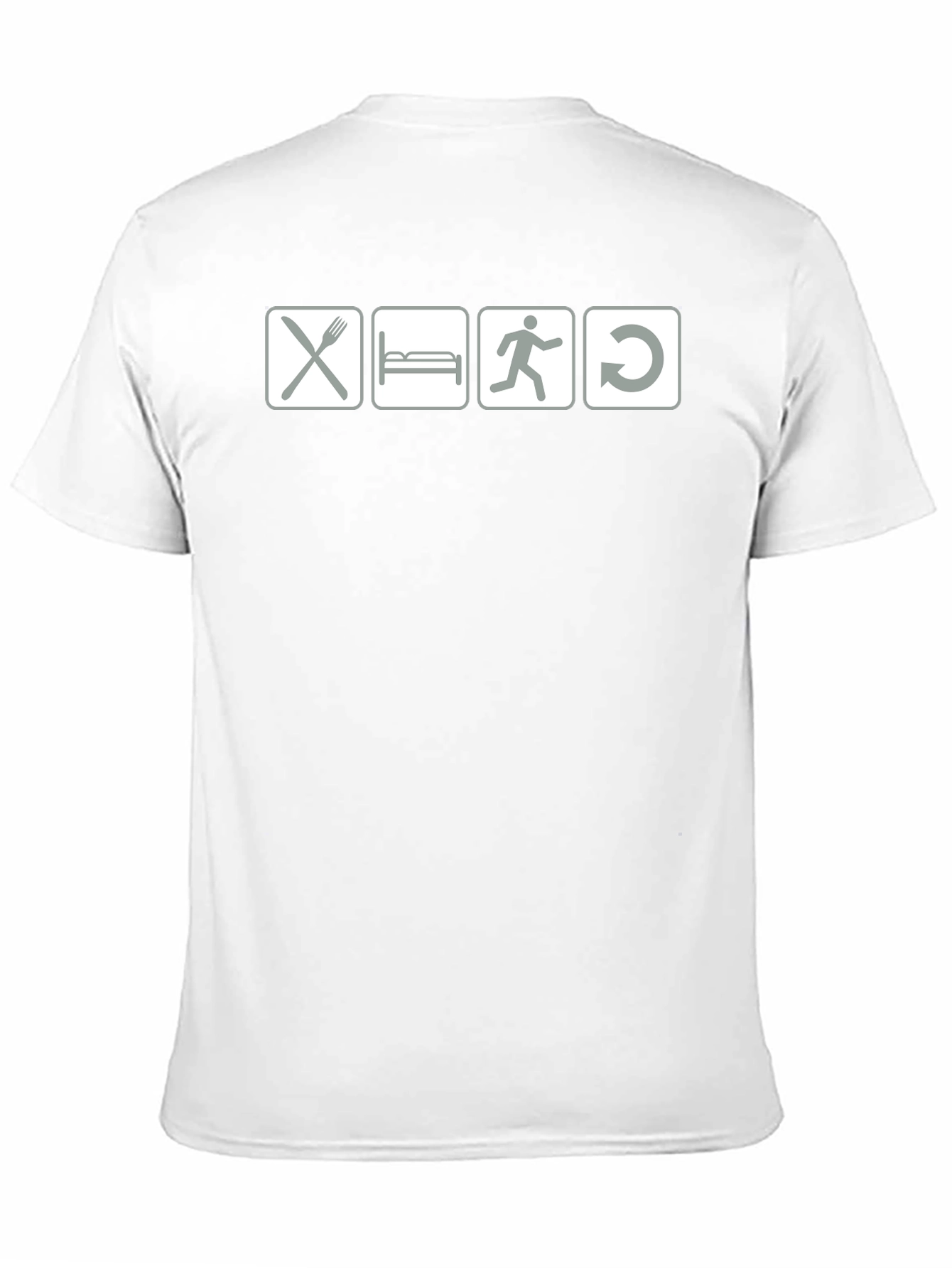 Eat Sleep Run Repeat - Black Graphic T-Shirt