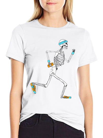 Running Skeleton Graphic Tee - Mens Black T-Shirt
