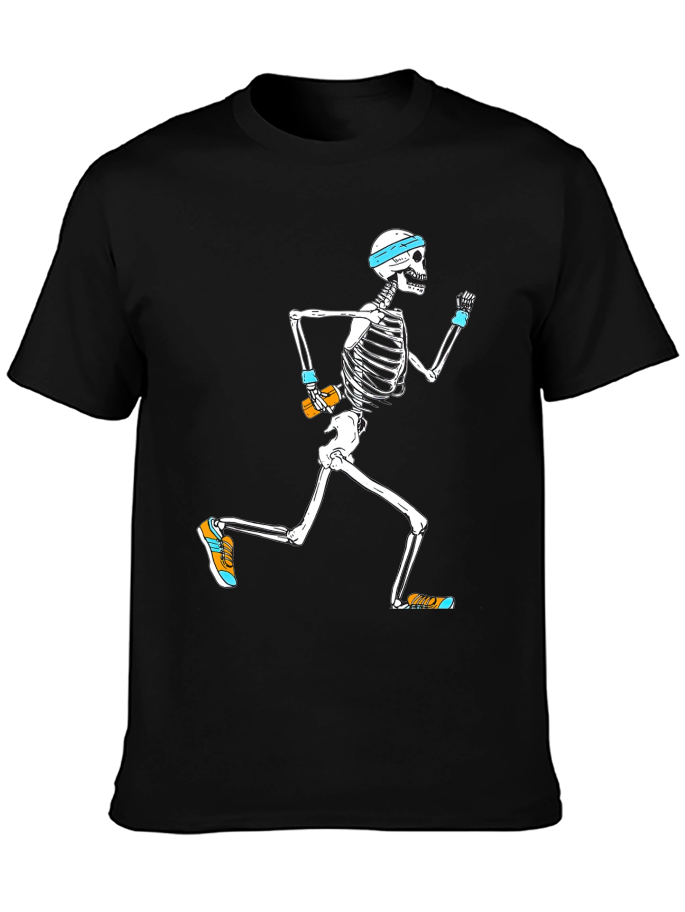Running Skeleton Graphic Tee - Mens Black T-Shirt