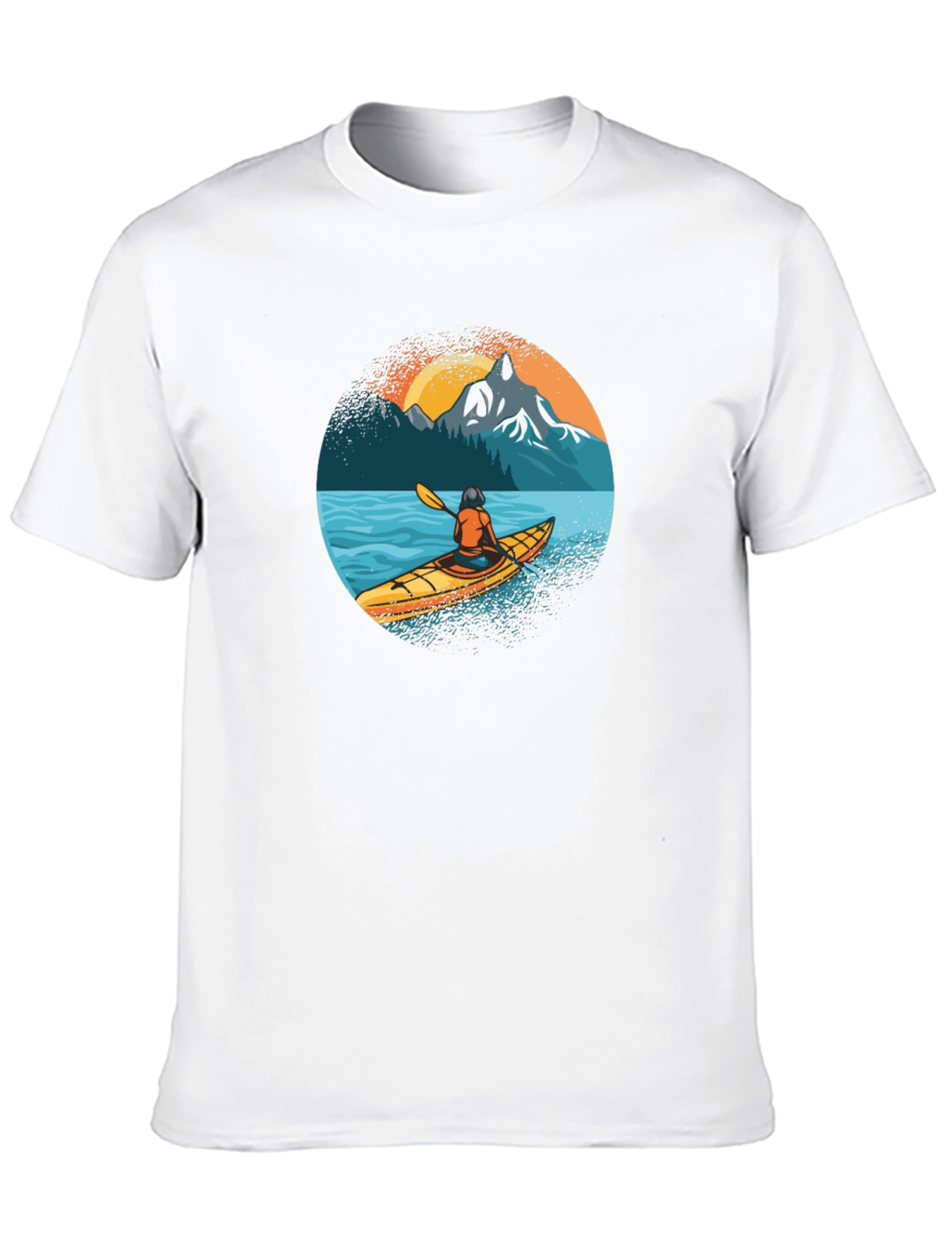 Kayaking Adventure Graphic Tee - Black