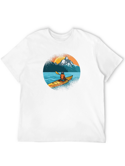 Kayaking Adventure Graphic Tee - Black