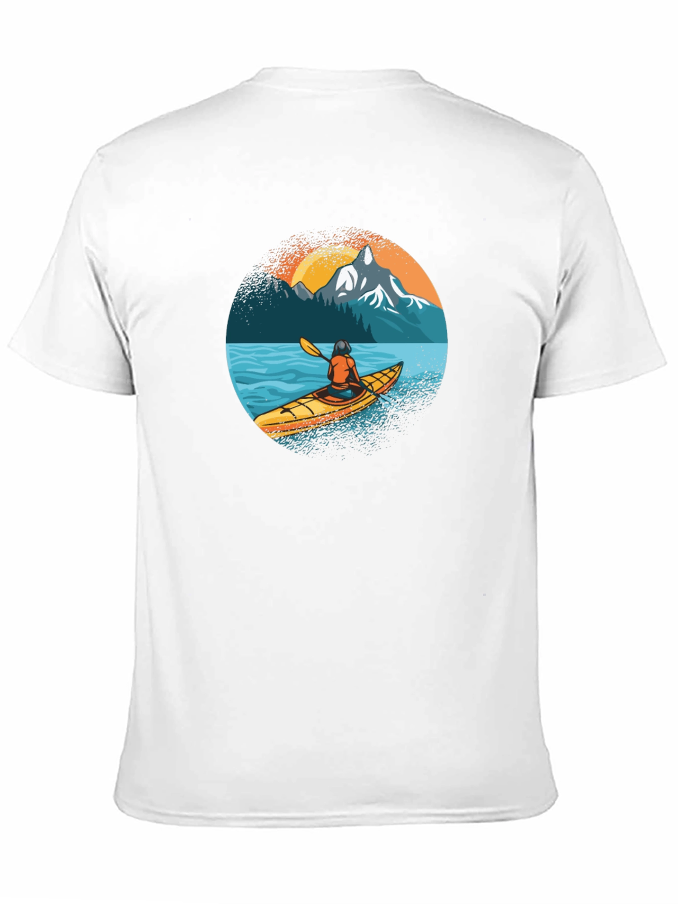 Kayaking Adventure Graphic Tee - Black