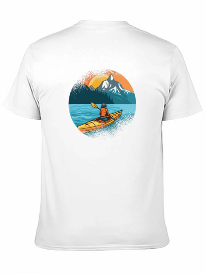 Kayaking Adventure Graphic Tee - Black