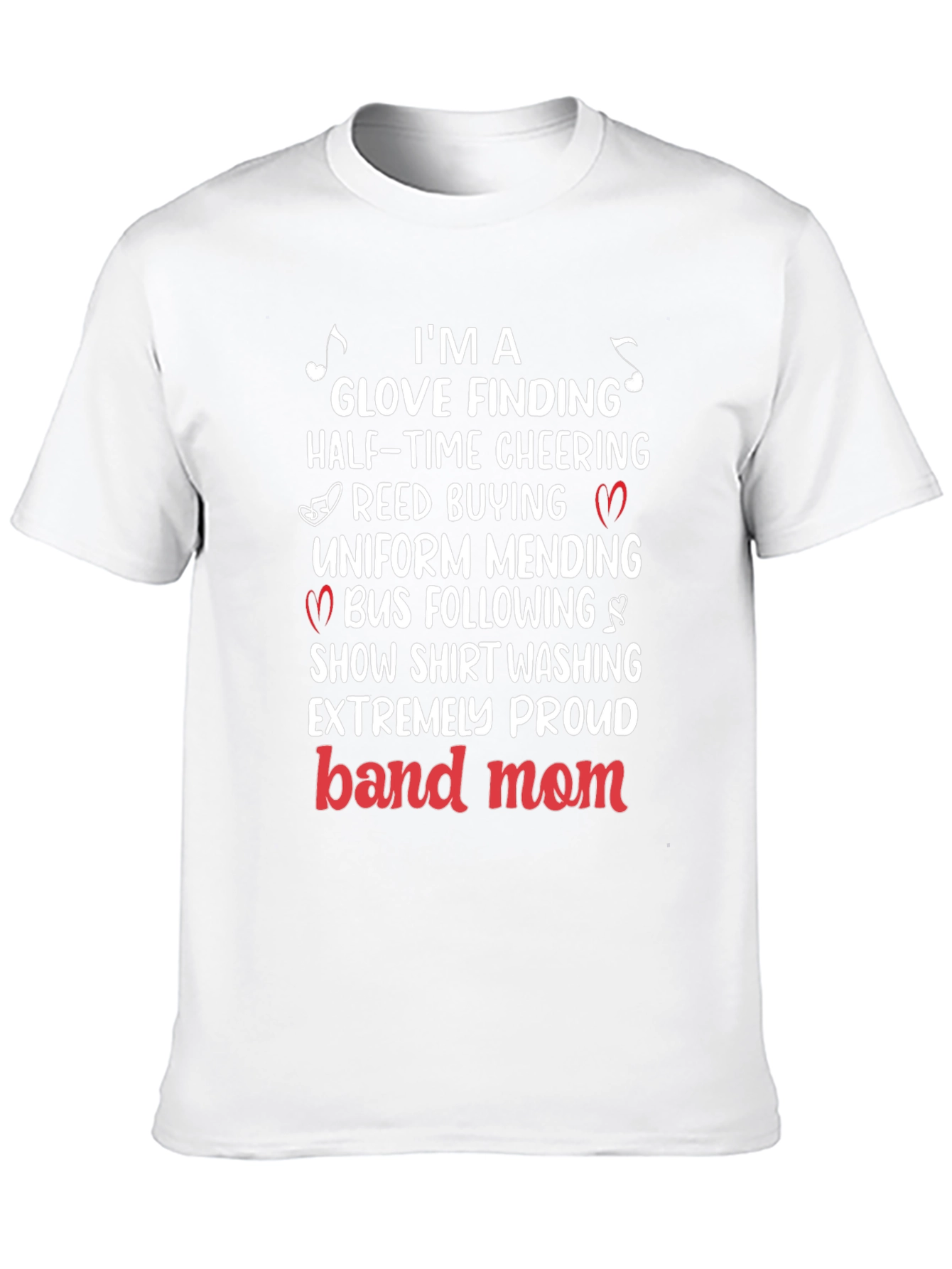 Band Mom T-Shirt: Glove Finding Half-Time Cheering