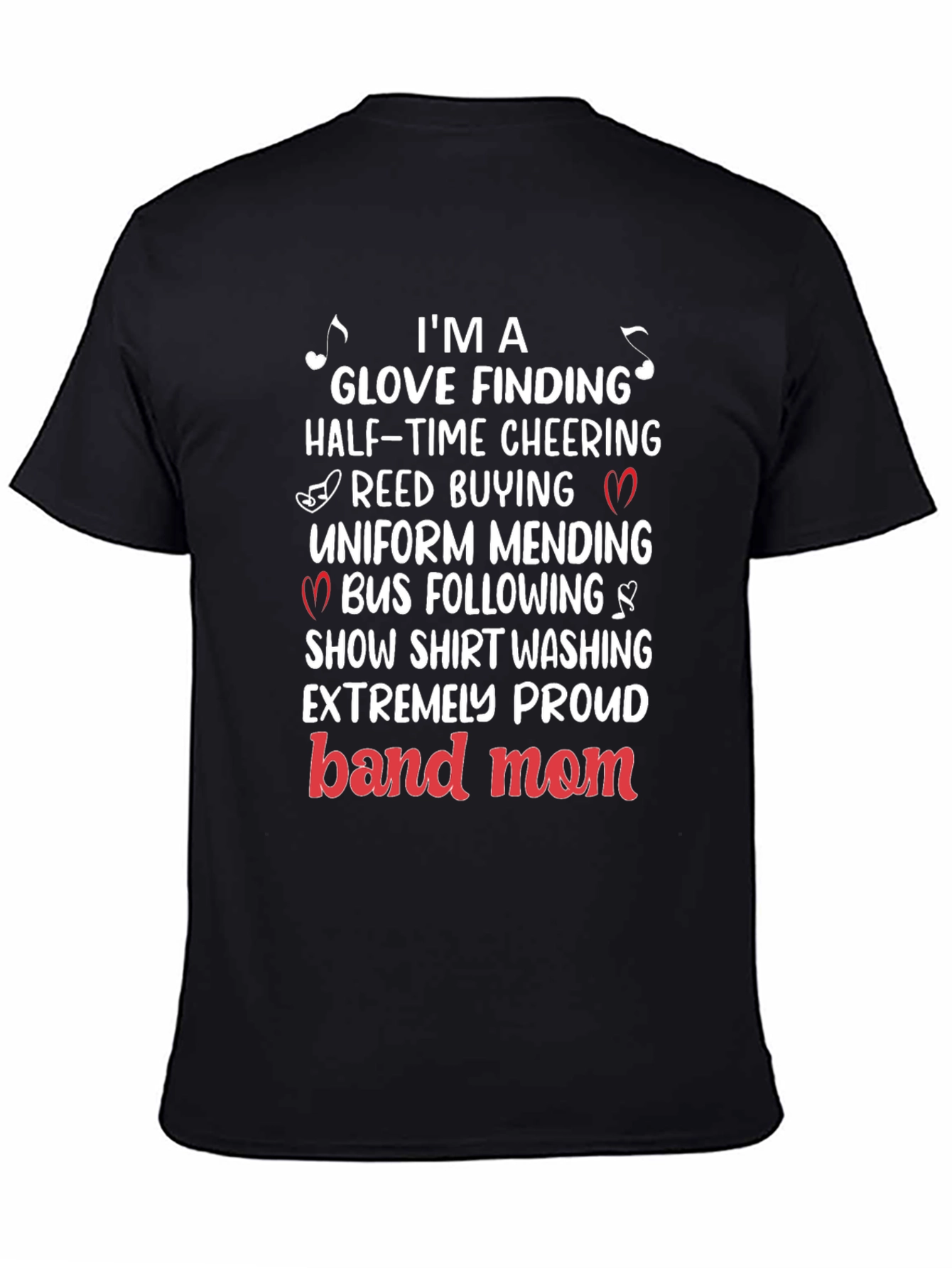 Band Mom T-Shirt: Glove Finding Half-Time Cheering