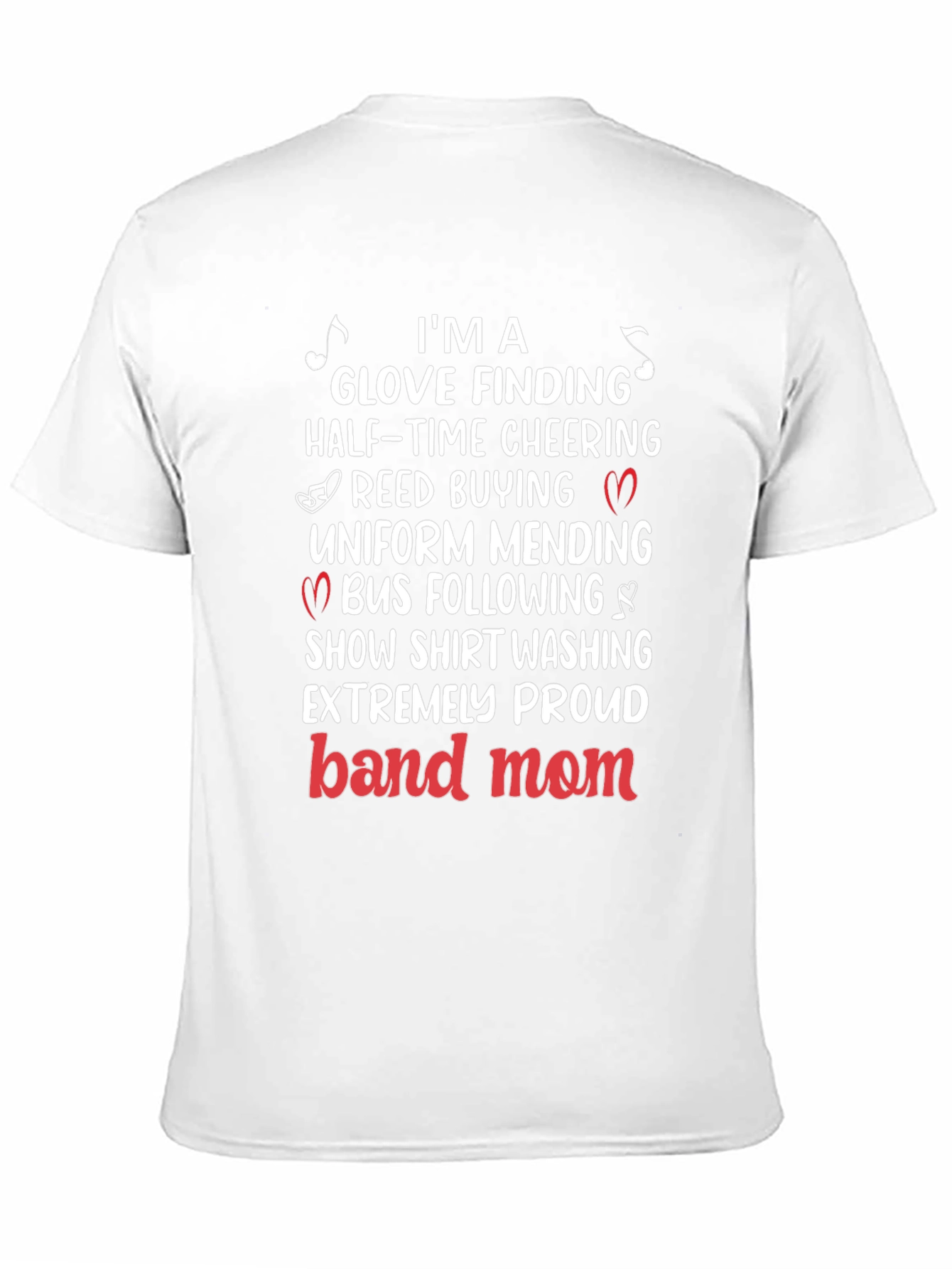 Band Mom T-Shirt: Glove Finding Half-Time Cheering