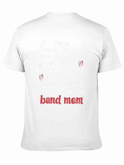 Band Mom T-Shirt: Glove Finding Half-Time Cheering