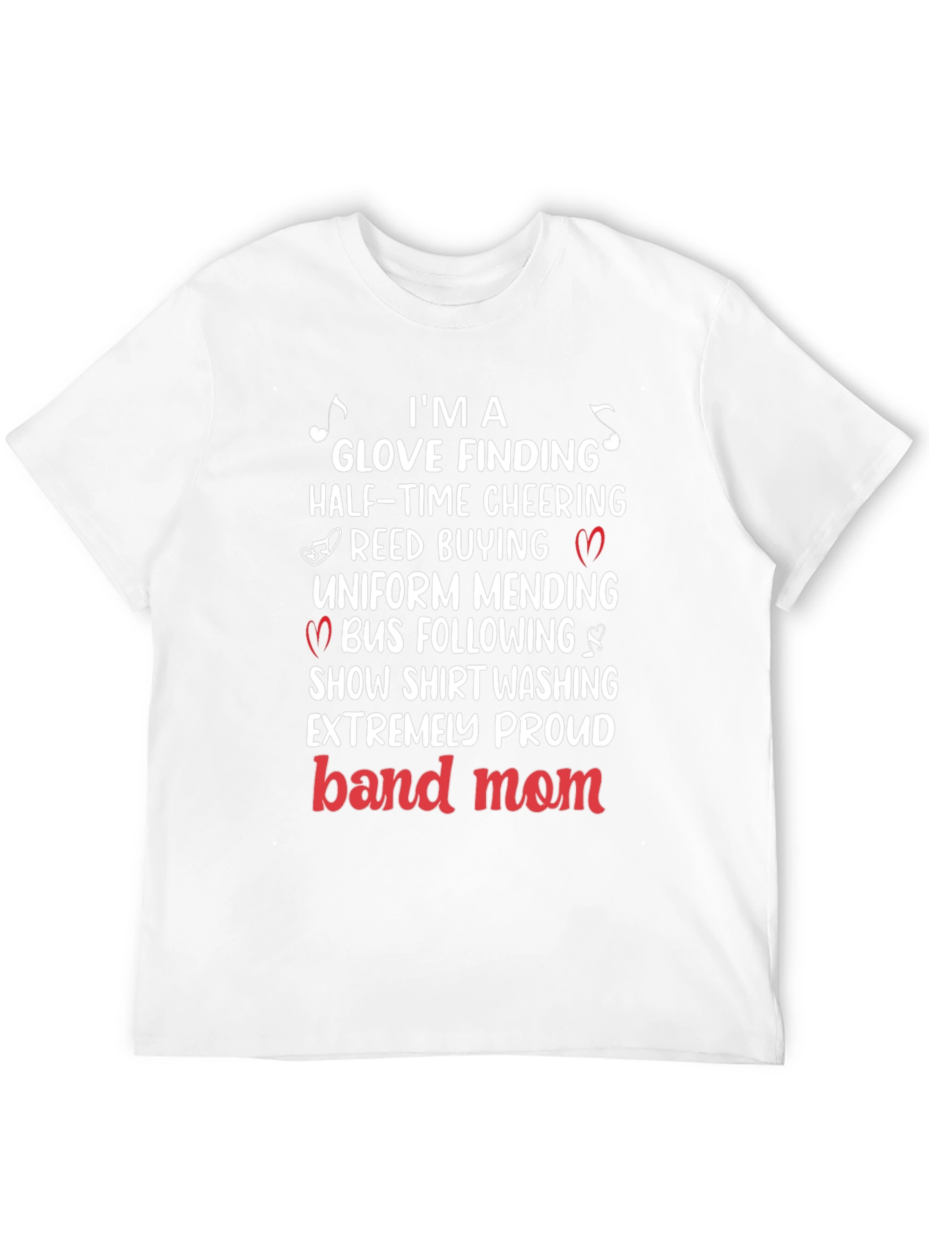 Band Mom T-Shirt: Glove Finding Half-Time Cheering