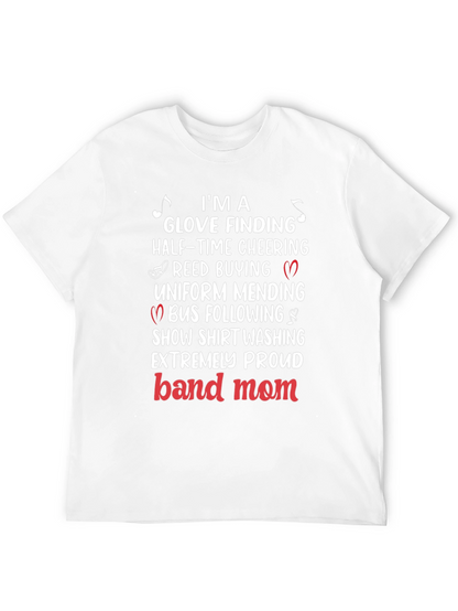 Band Mom T-Shirt: Glove Finding Half-Time Cheering