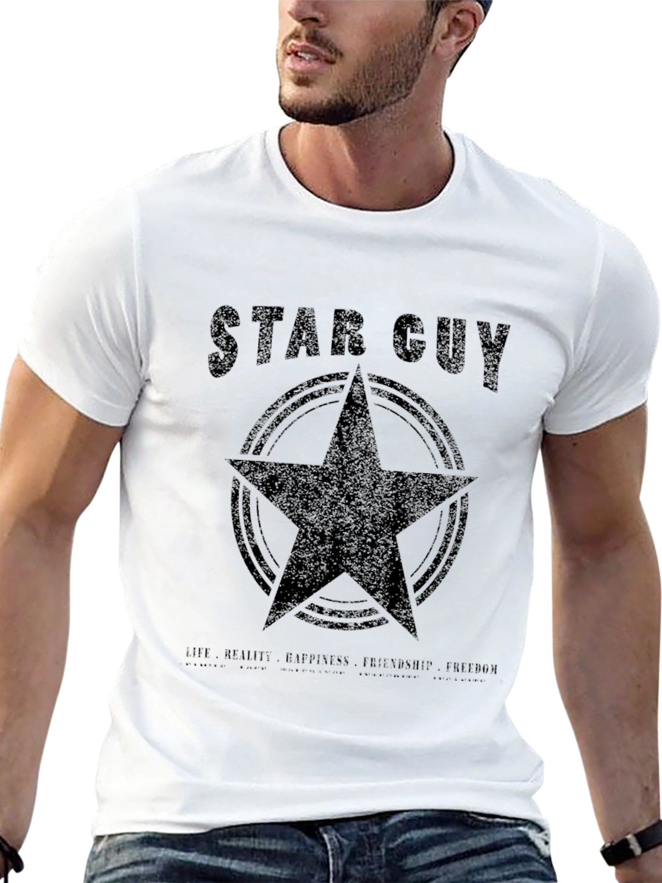 Star Guy Graphic Print T-Shirt