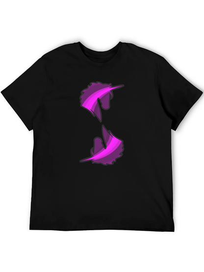 Unicorn Graphic Print Black T-Shirt