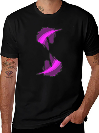 Unicorn Graphic Print Black T-Shirt
