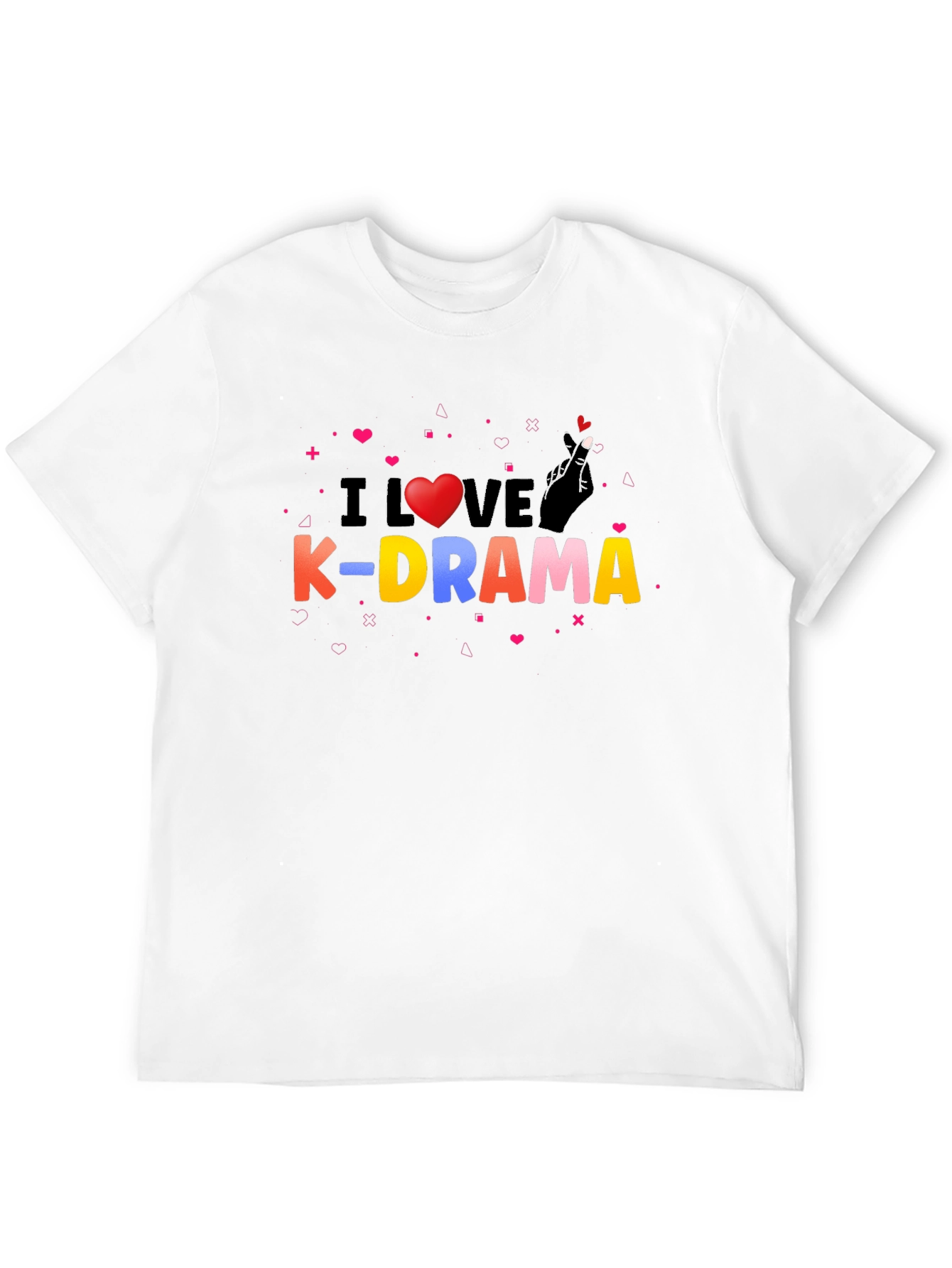 I Love K-Drama Black Graphic Tee