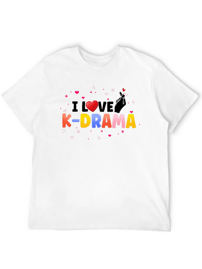 I Love K-Drama Black Graphic Tee
