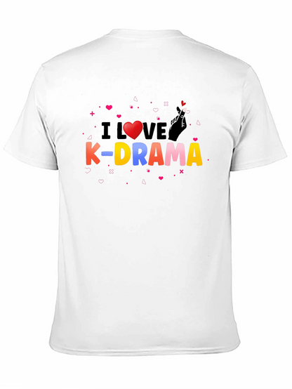 I Love K-Drama Black Graphic Tee