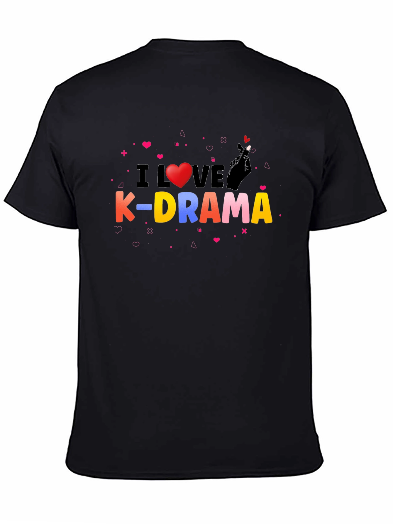 I Love K-Drama Black Graphic Tee