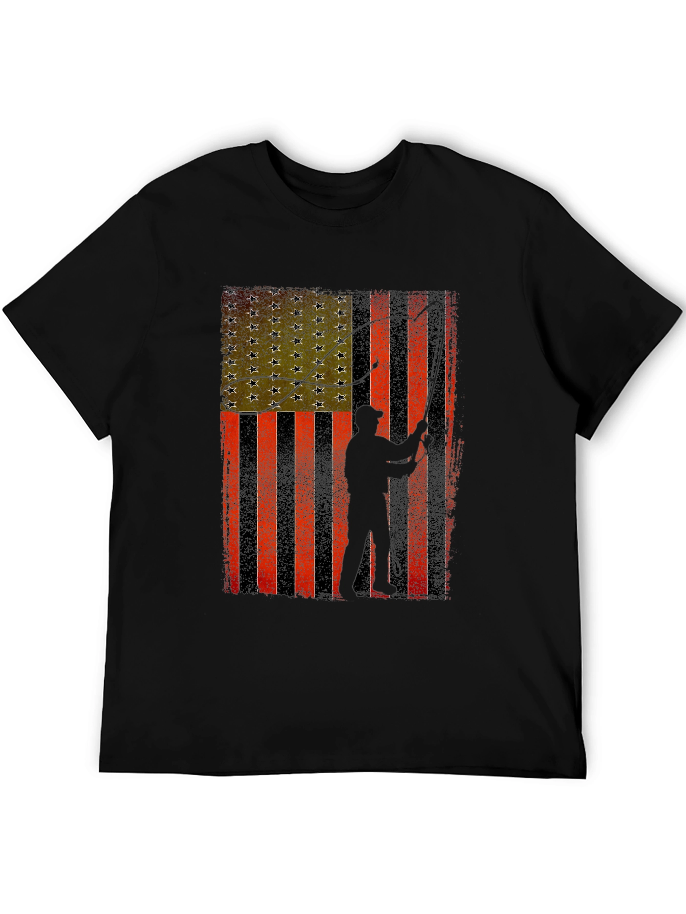 American Flag Fishing T-Shirt