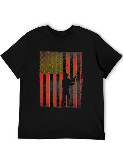 American Flag Fishing T-Shirt