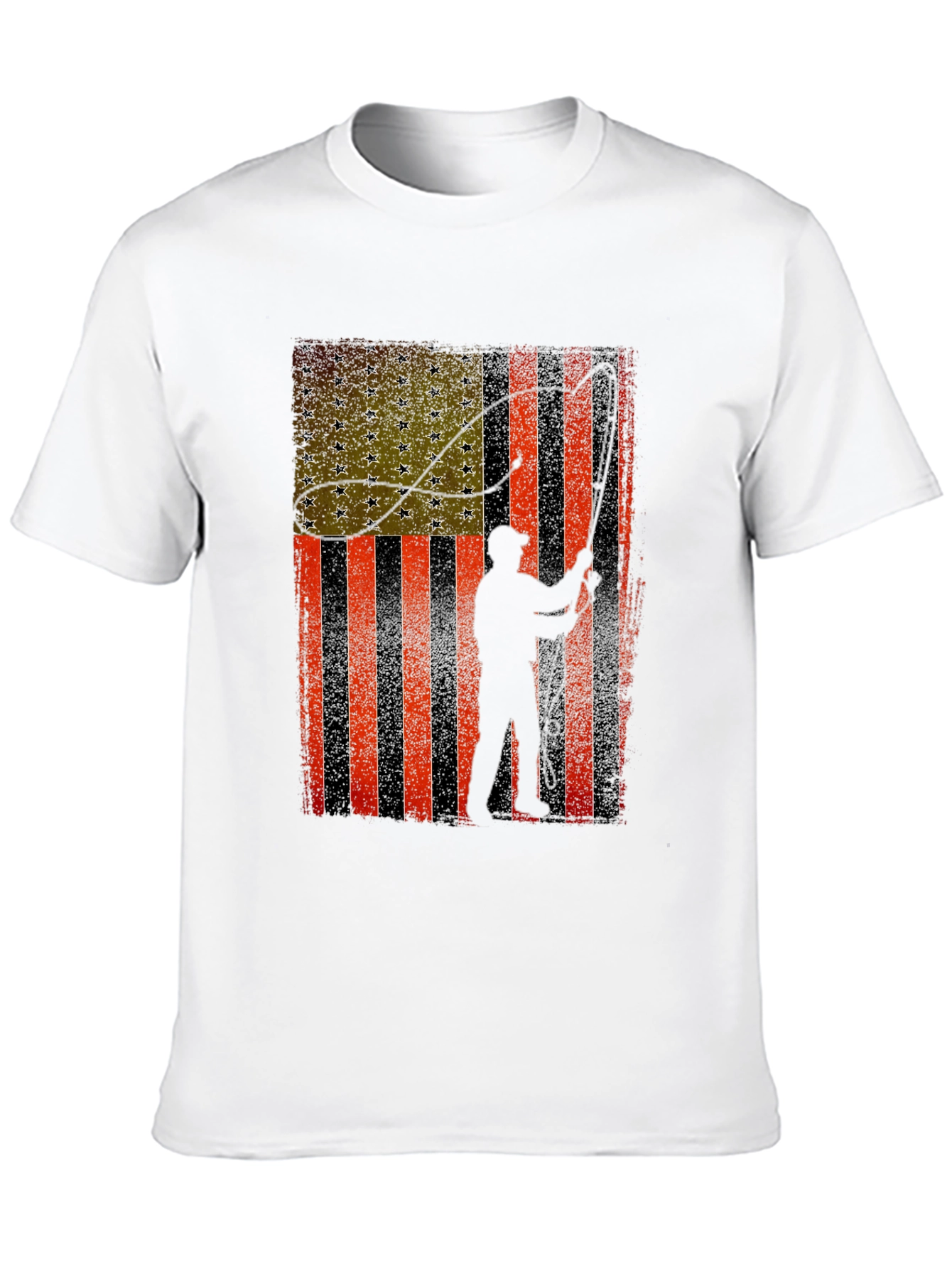 American Flag Fishing T-Shirt