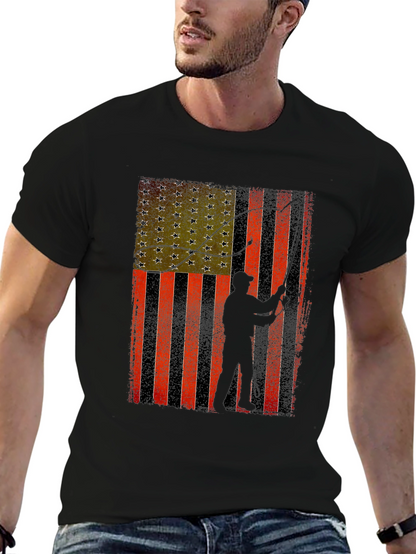 American Flag Fishing T-Shirt