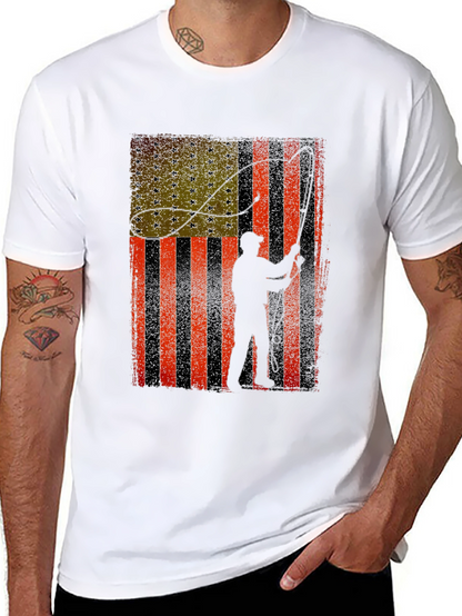 American Flag Fishing T-Shirt