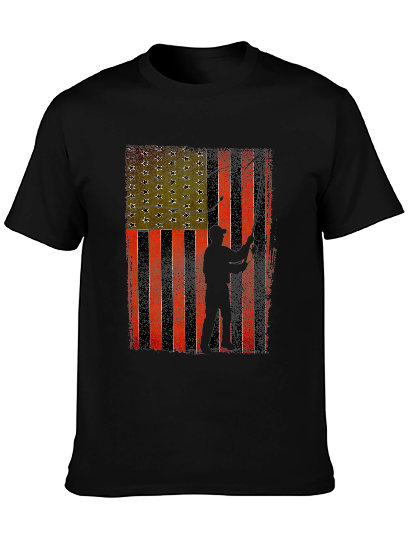 American Flag Fishing T-Shirt