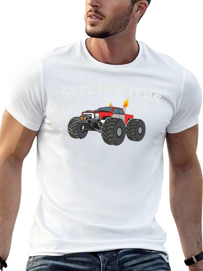 Size Matters Monster Truck Graphic T-Shirt
