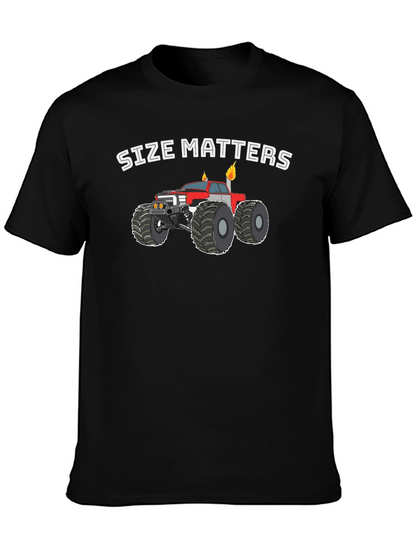Size Matters Monster Truck Graphic T-Shirt