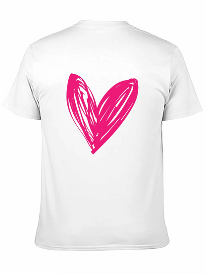 Heart Scribble Black T-Shirt