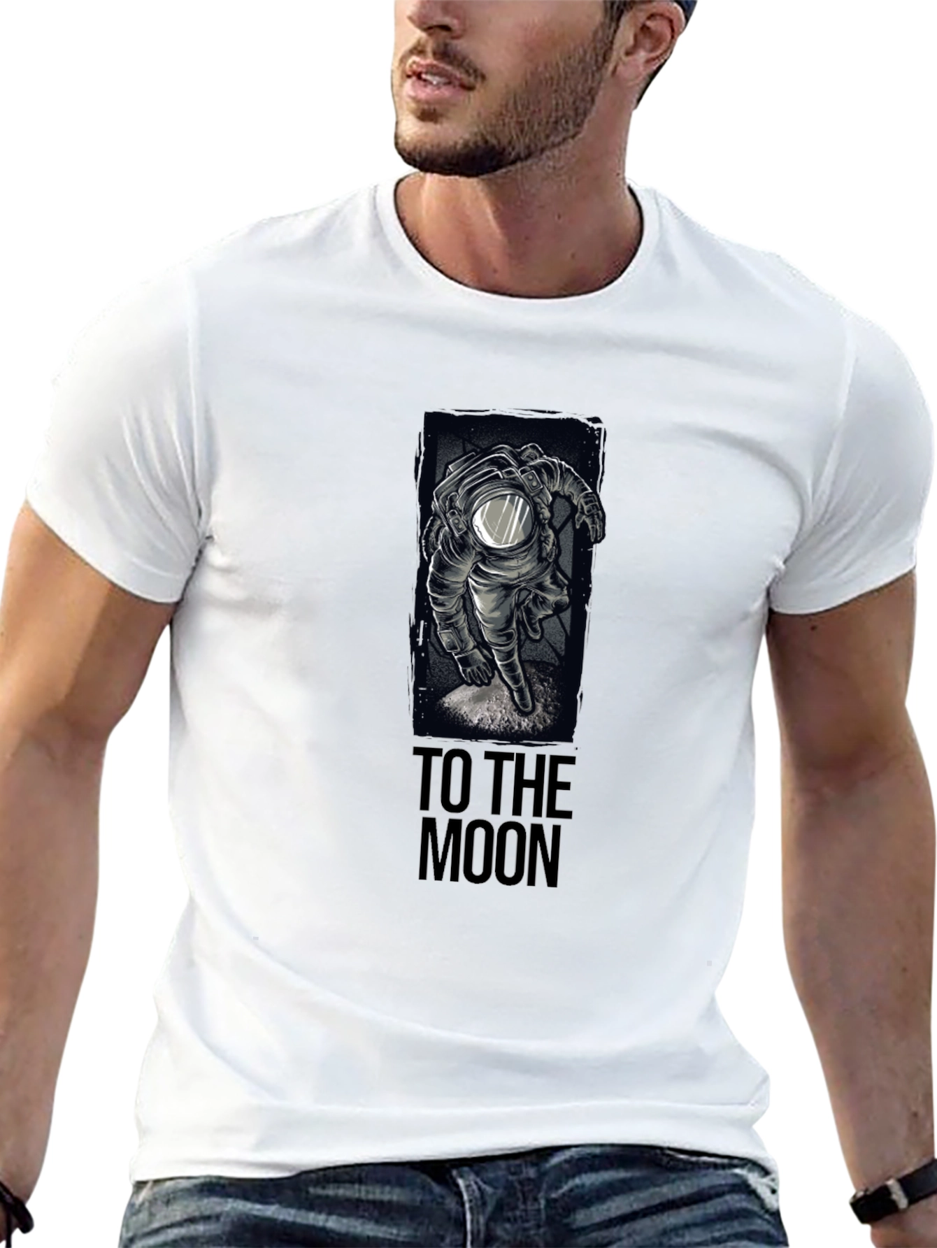 To The Moon Astronaut Graphic T-Shirt